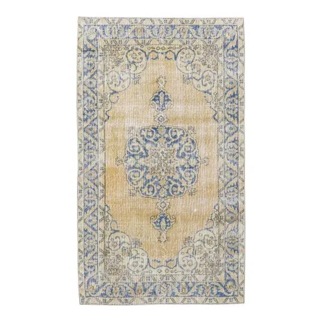 1970s Turkish Handmade Wool Kilim Rug 115x201