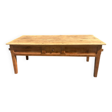 Table de ferme avec tiroir et glissière à pain niche