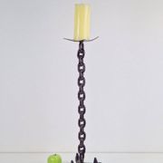 Brutalist Chain Floor Candleholder from Franz West, France, 1960s