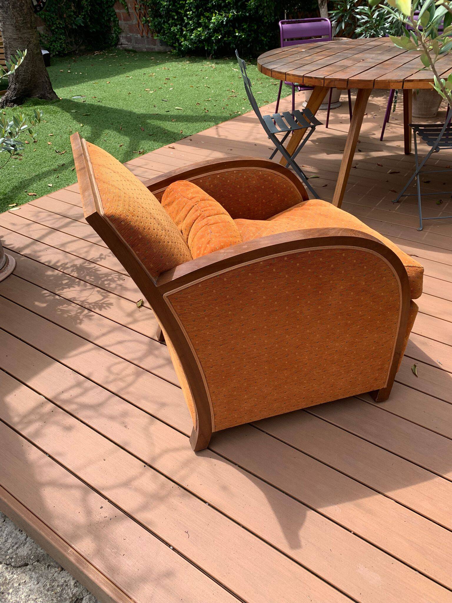 Pair of Art Deco club armchairs