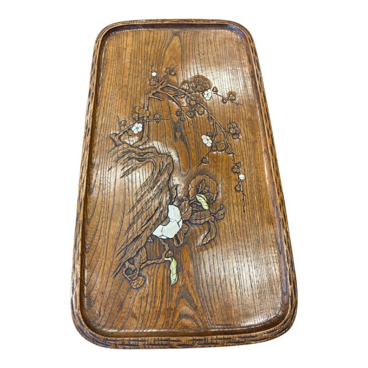 Japanese-style dessert with floral and bamboo decorations, circa 1920-1930.