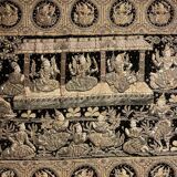 Large Embroidery Kingdom of Siam 19th Century 3m35-1m85