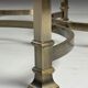 Ensemble de 2 tables d'appoint en métal vintage