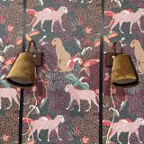 Pair of modular wall lights, Scandinavian design, 1950s.