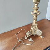 Golden wooden lamp base