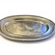 Tray in 95% pewter, hand-hammered, Italian production from the 1960s.