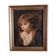 Painting little blond boy with open shirt