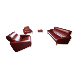 Faubourg steiner ensemble 1 canapé, 2 fauteuils et 1 pouf