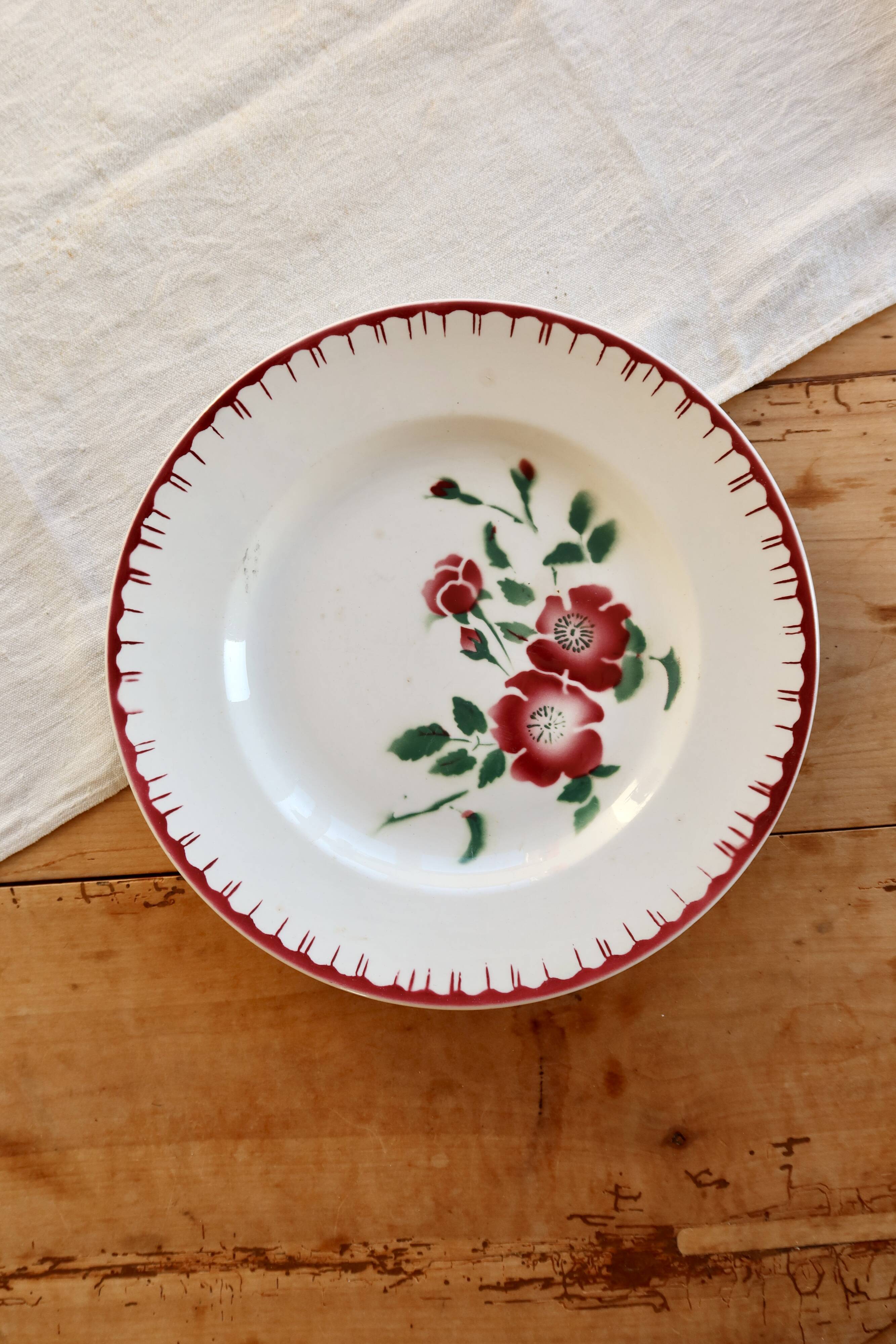 Vintage serving dish Digoin Sarreguemines model Épernay