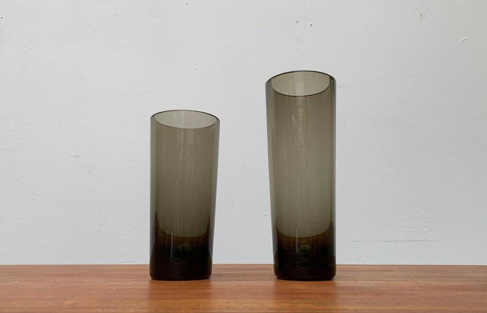 Vintage German Glass Vases Fortuna Line by Rosenthal, Set of 2