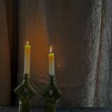 Pair of candlesticks H.21cm