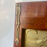 Mahogony and gilded brass picture frame
