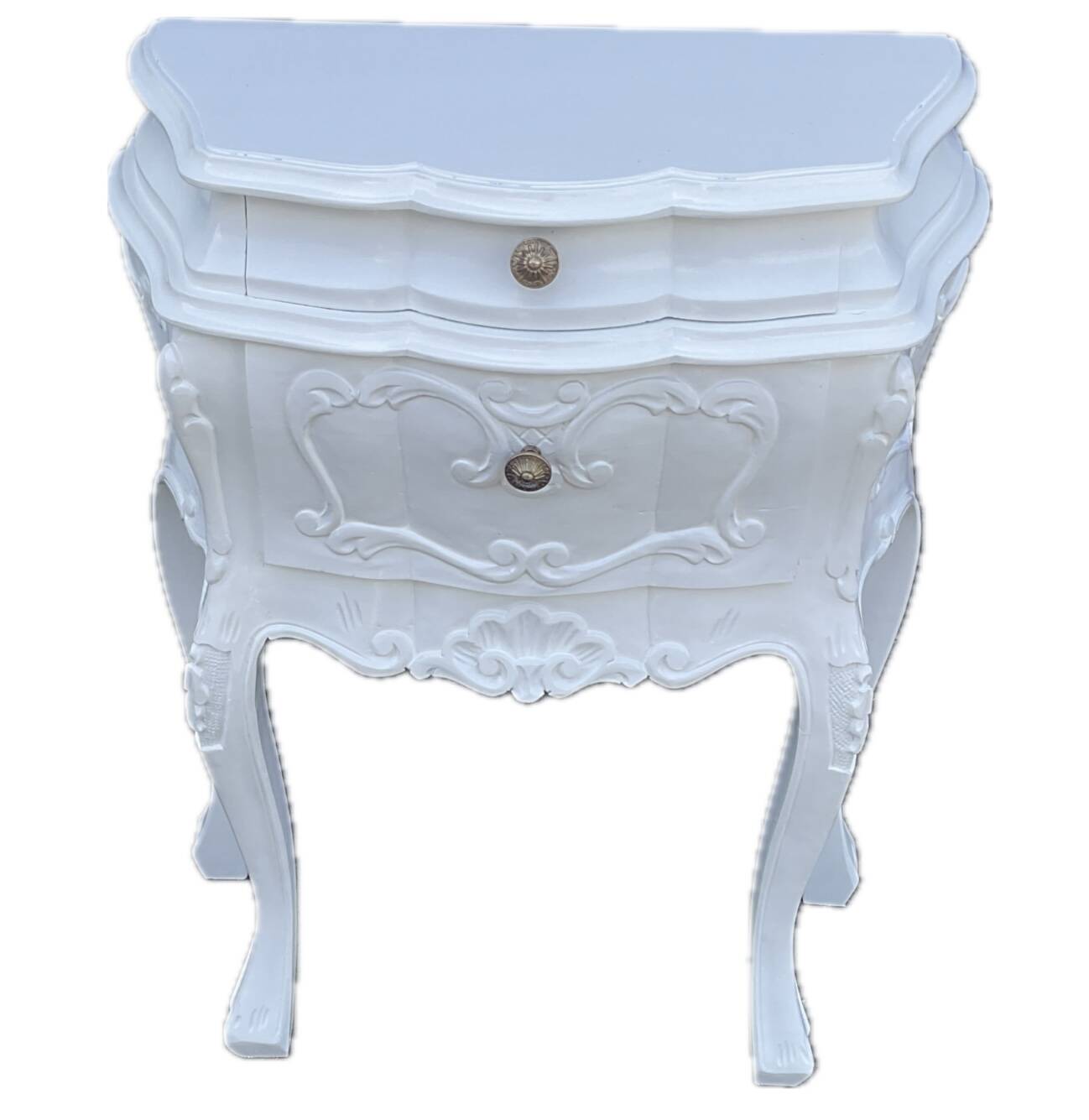 Vend commode bordelaise et 2 chevets en noyer massif 4 tiroirs de style louis XV