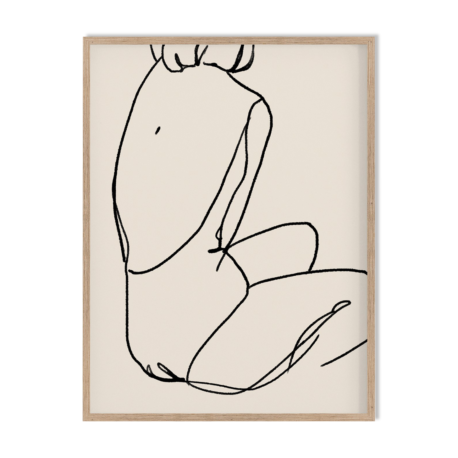 Female figure giclee art print, 50x70cm