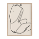 Female figure giclee art print, 50x70cm