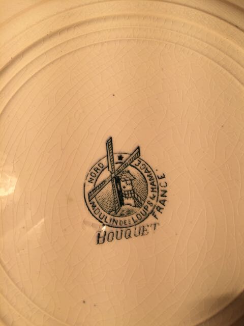 Trio of plates green tones