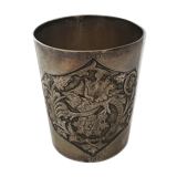 Silver metal cup