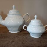 White porcelain teapot brand Rosenthal