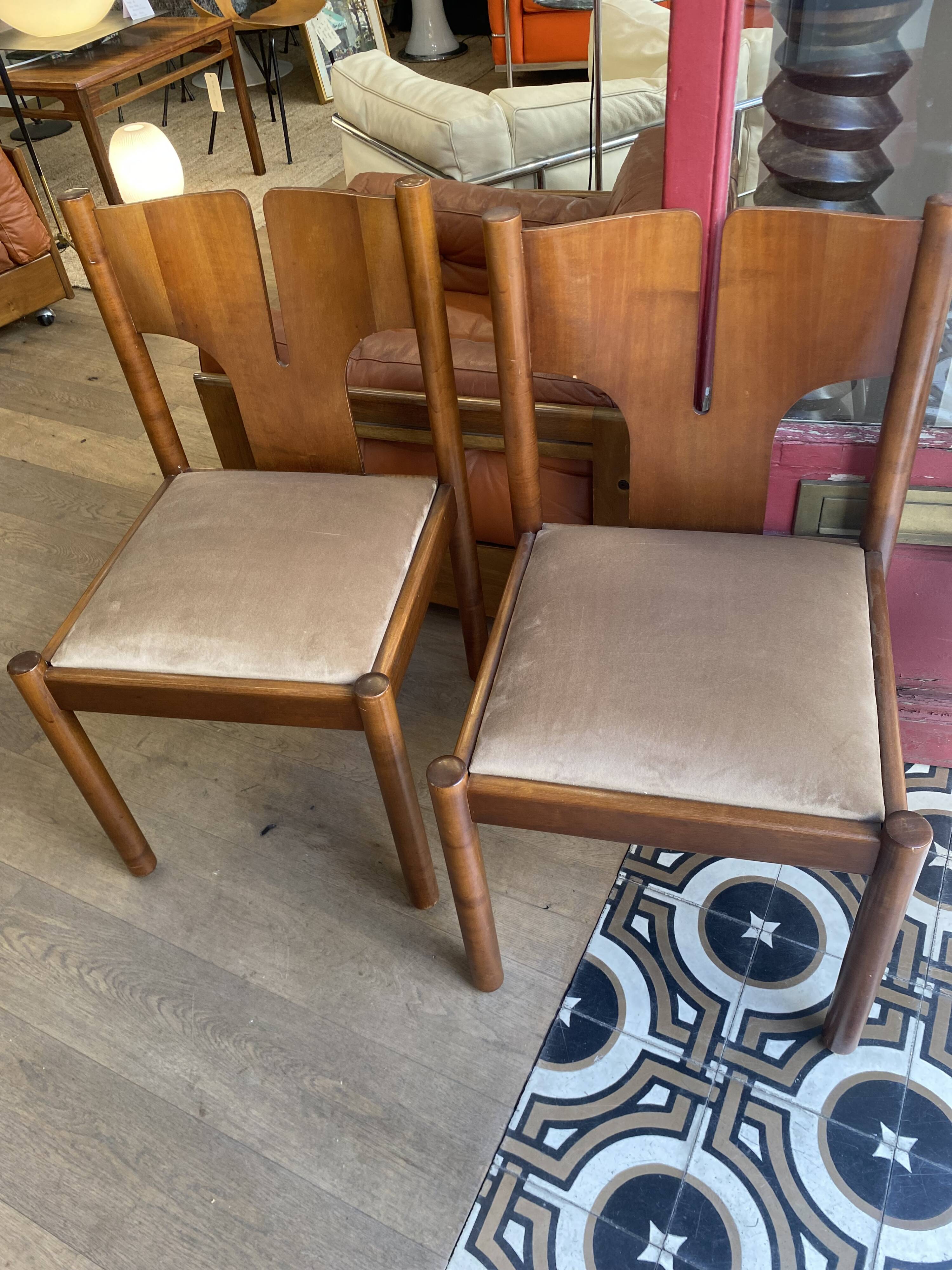 Set of 6 chairs - mobilgirgi - Italy - 1960