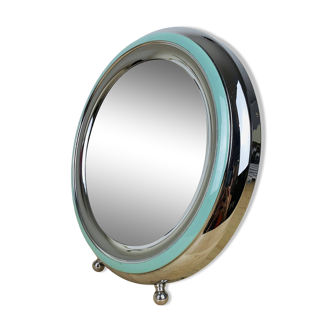Vintage chrome barber mirror