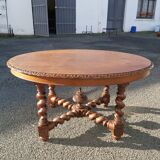 Oval oak table