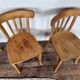 Série 4 chaises en bois  1950