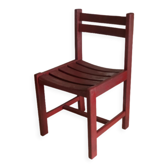 Wooden children's chair