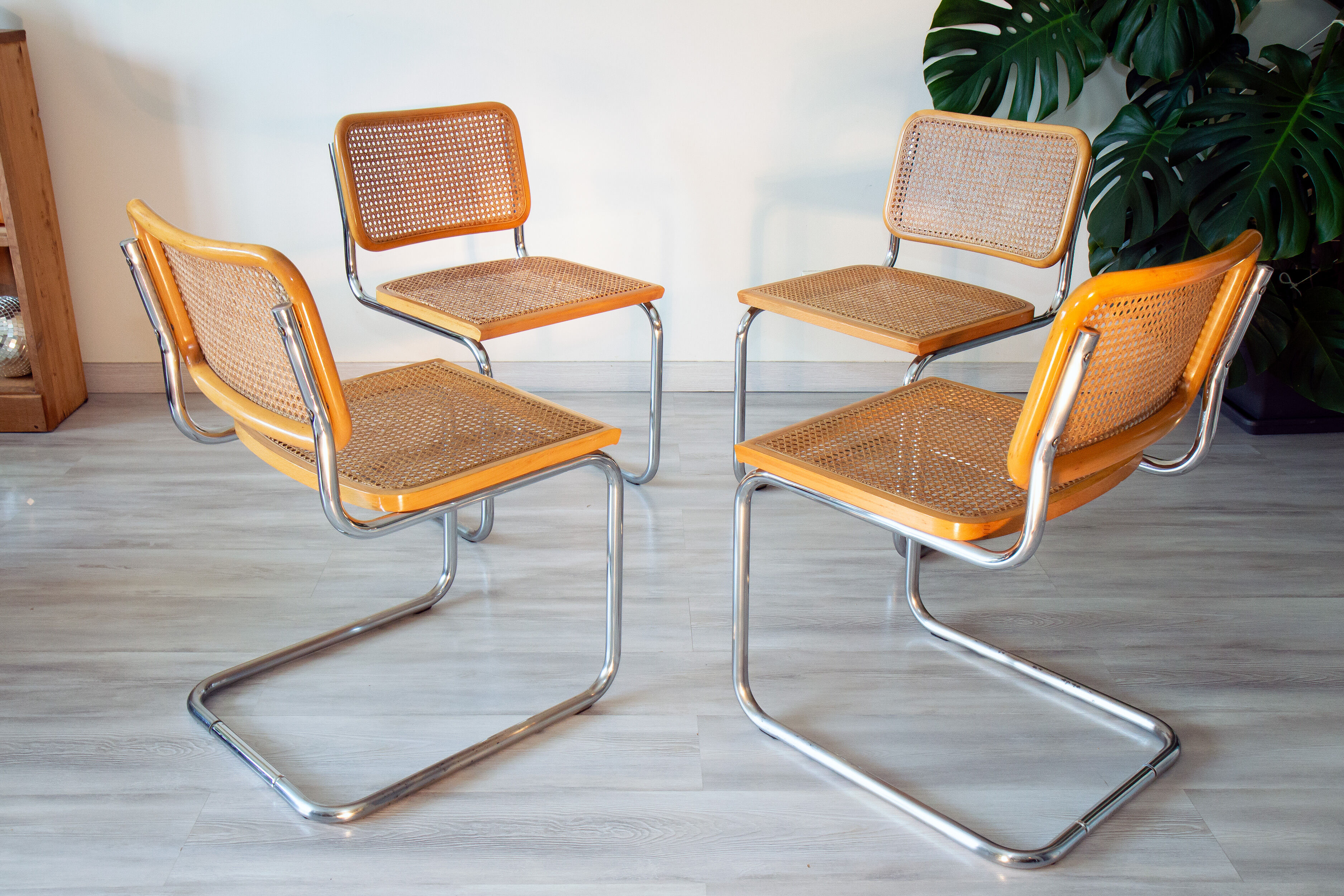 Series of 4 chairs Cesca Breuer B32, Italy