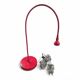 Red desk lamp "jansjö" by ikea - pop design