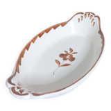 Old Sarreguemines ravier small oval dish