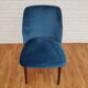 Armchair in velvet with stained beech legs, 60s
