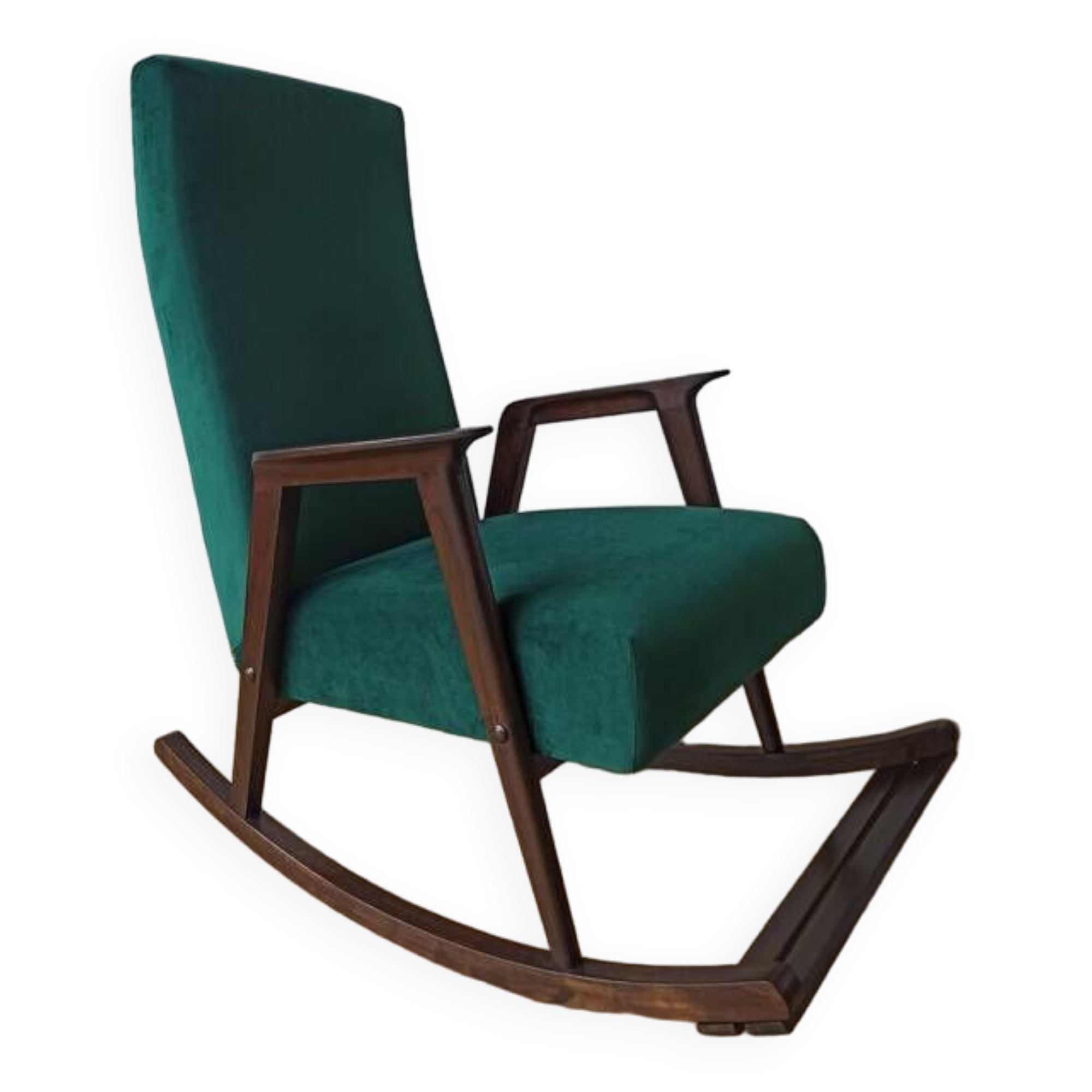 Fauteuil à bascule vintage des années 50.