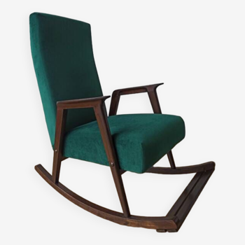 Fauteuil à bascule vintage des années 50.