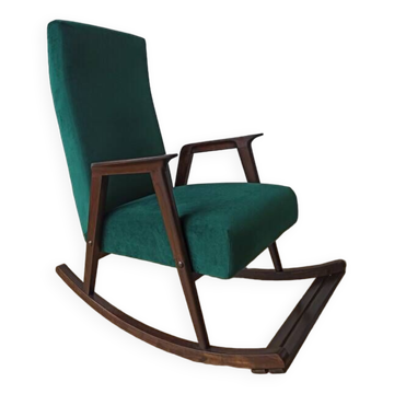 Fauteuil à bascule vintage des années 50.