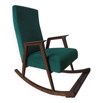 Fauteuil à bascule vintage des années 50.