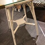 Table jardin style rotin, Lloyd loom