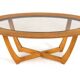 Oval coffee table 'Salford' mid century modern