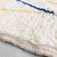 Moroccan Berber beni ouarain ecru rug with colored lines 145x98cm