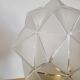 Lampe en laiton avec globe à facettes