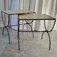 Paire de tables gigognes curules