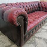 Leather chesterfield