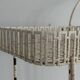 Bar cart or service table in white metal, 1960, France