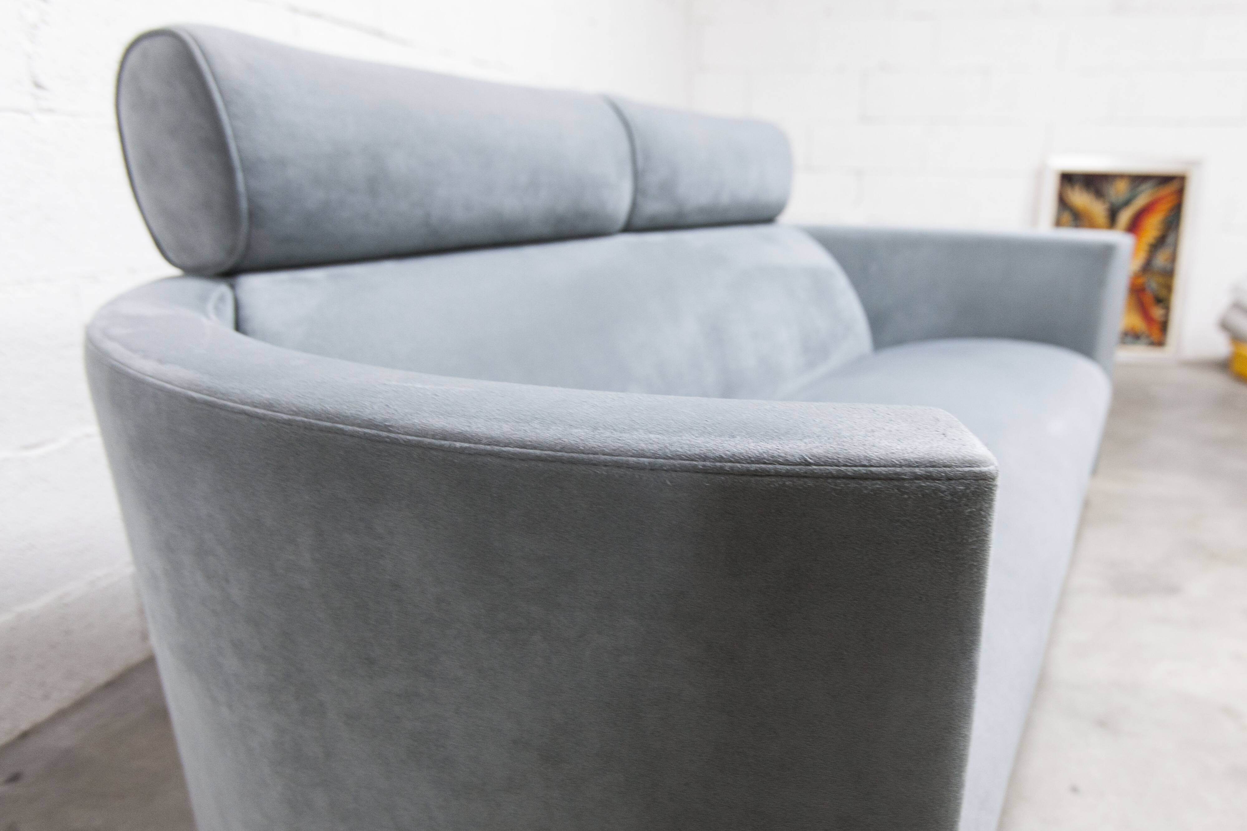 Negresco Sofa Design Bernard Massot for Neology France Moiré Velvet