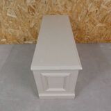 old solid wood bench chest