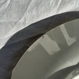 Old pie dish with 2 handles, golden wheat patterns, D28.