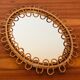 Medium size rattan mirror, Italy 60s