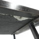Brutalist coffee table with slate top
