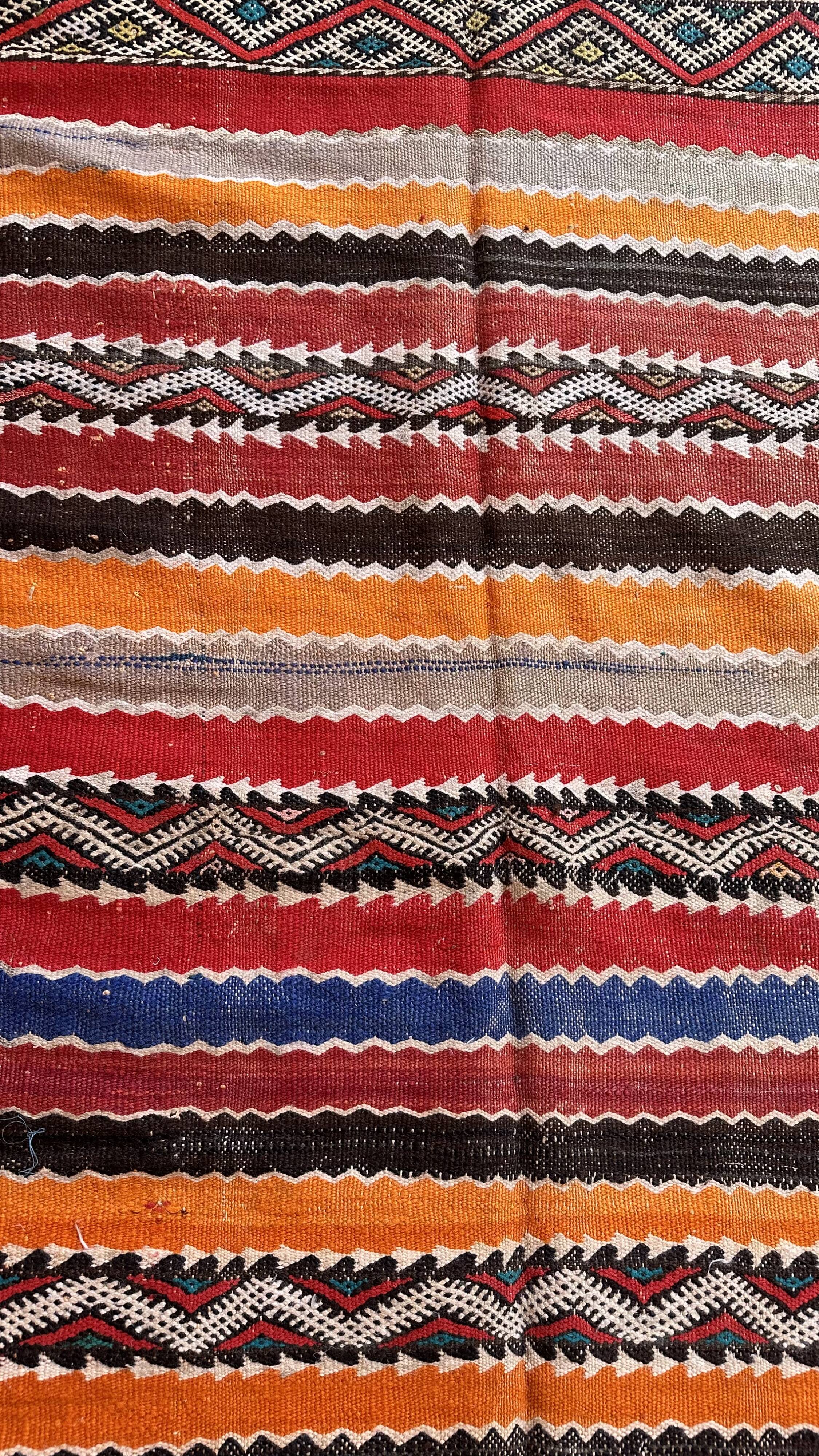 Moroccan kilim zayan rug - 280 x 152 cm