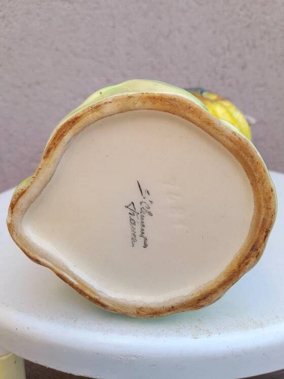 St Clément slip parrot pitcher, 1950