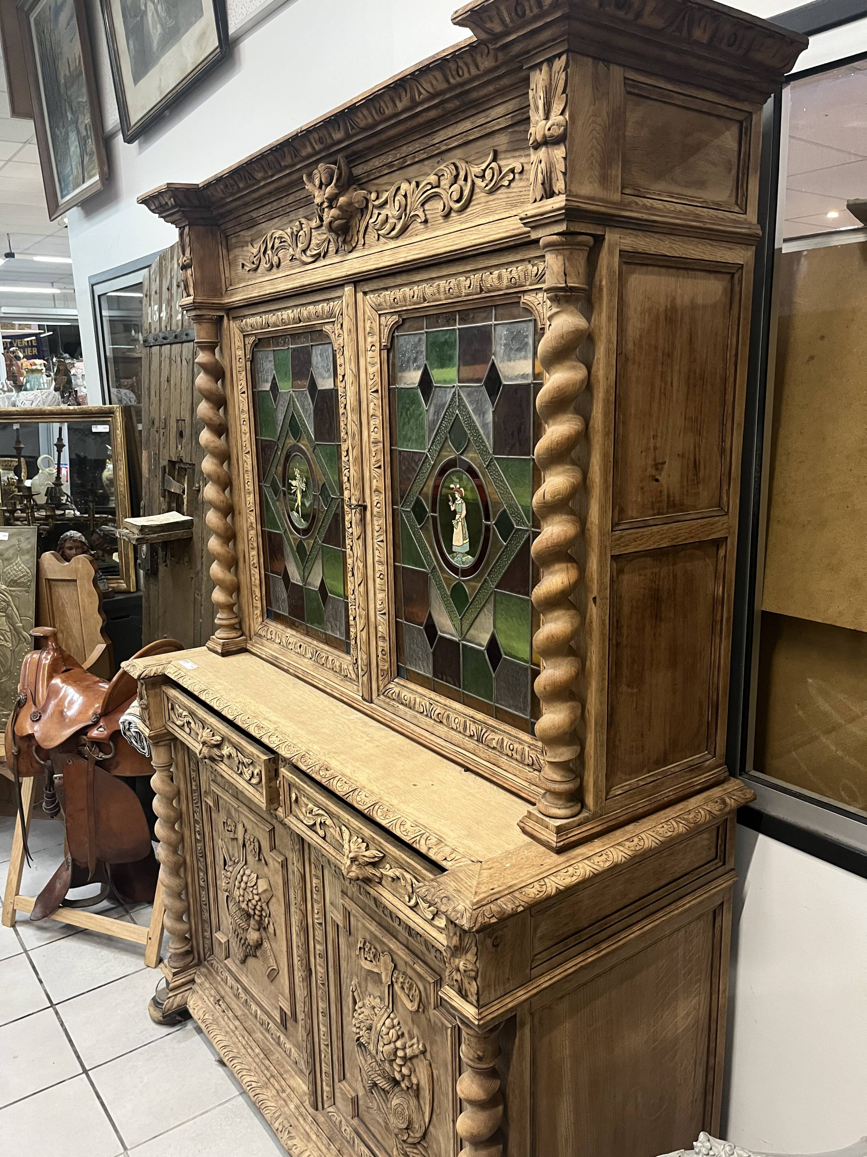 Henri II stripped buffet